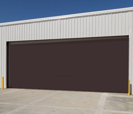 Roll-up door finish preview in Bronze