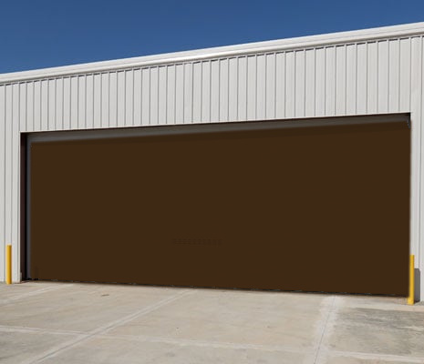 Roll-up door finish preview in Continental Brown