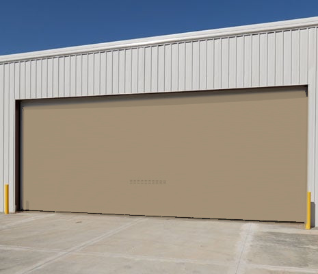 Roll-up door finish preview in Desert Sand