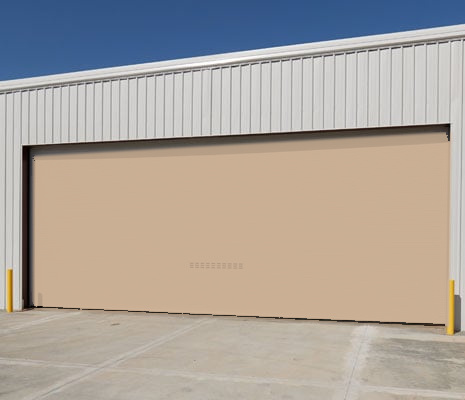 Roll-up door finish preview in Desert Tan