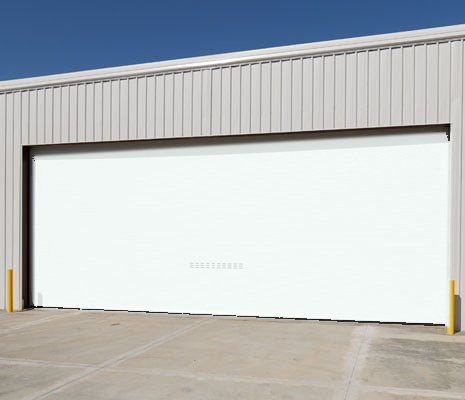 Roll-up door finish preview in High Gloss White