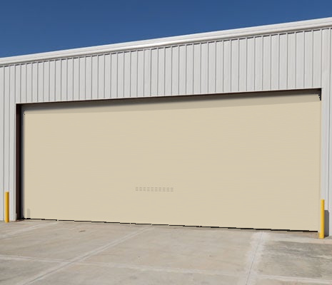 Roll-up door finish preview in Light Stone