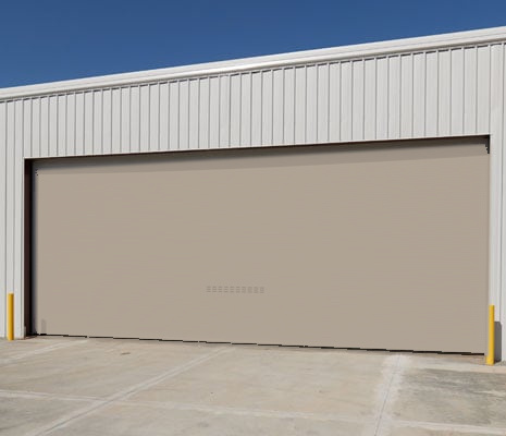 Roll-up door finish preview in Sandstone